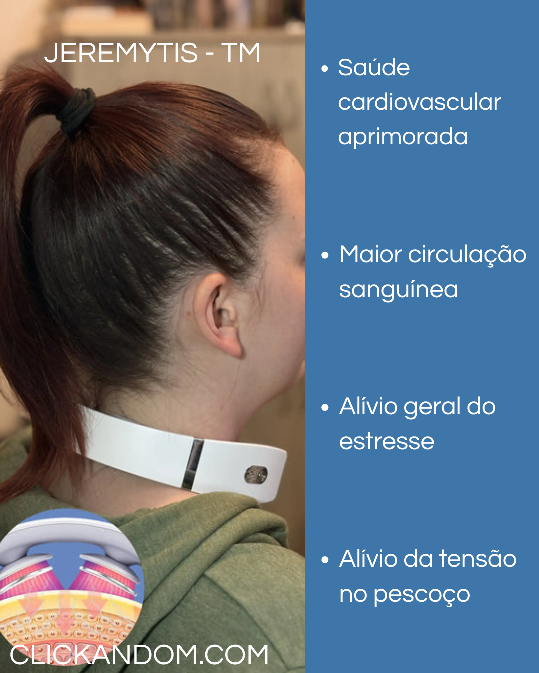 MASSAJADOR CERVICAL INTELIGENTE-ALIVIO IMEDIATO PARA DORES NO PESCOÇO E OMBROS