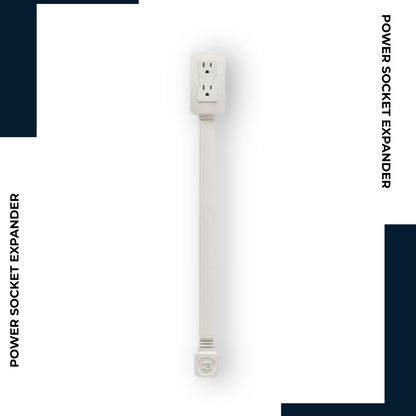 Extensor de Tomadas com Rotação 180°, Suporte para Telemóvel, Instalação sem Furos – Adaptador de Tomada Inteligente e Compacto para Casa e Escritório