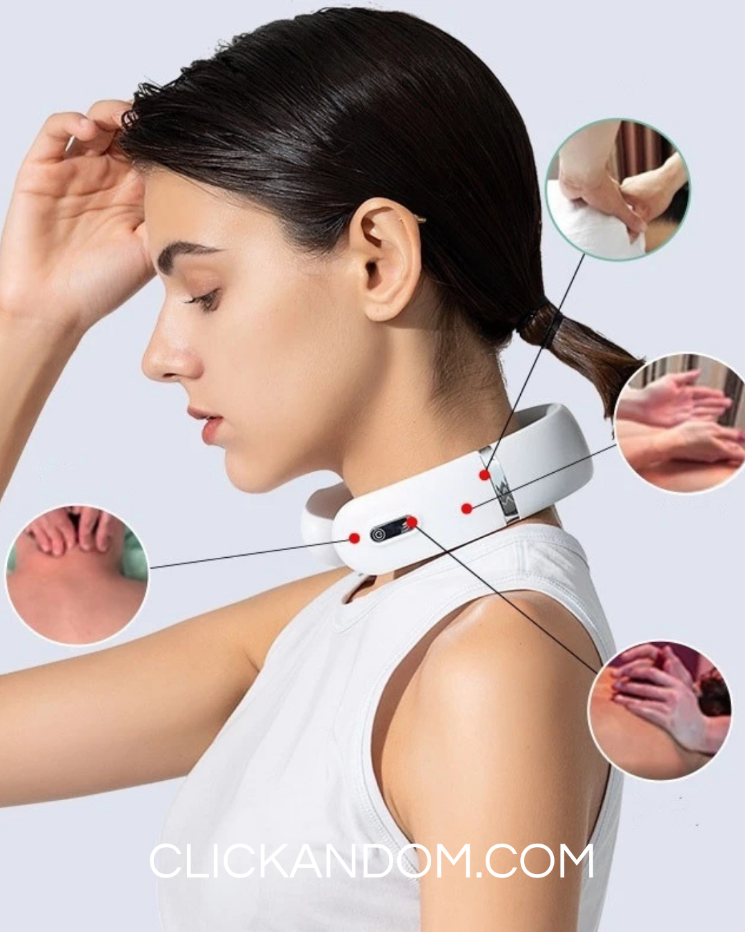 MASSAJADOR CERVICAL INTELIGENTE-ALIVIO IMEDIATO PARA DORES NO PESCOÇO E OMBROS